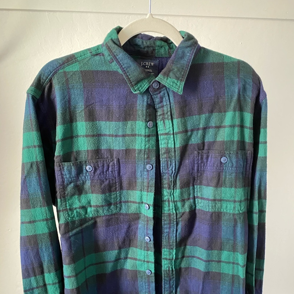 J Crew plaid flannel: L